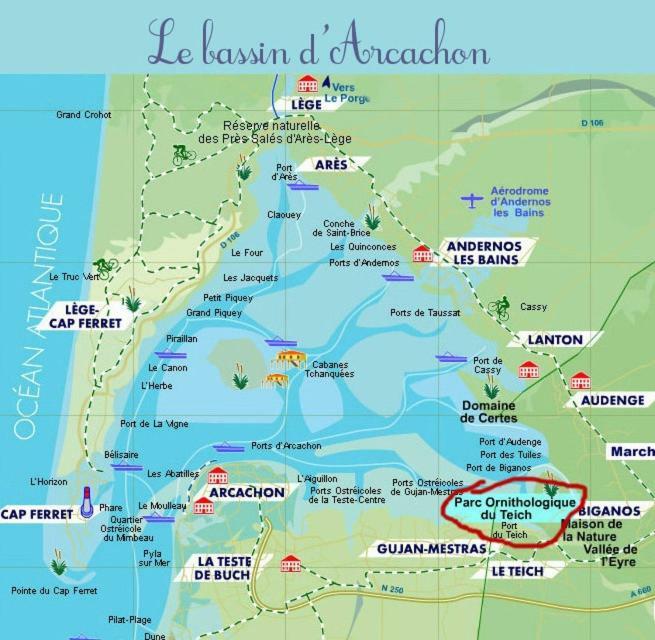 Lou Cachotte Apartamento Le Teich Exterior foto